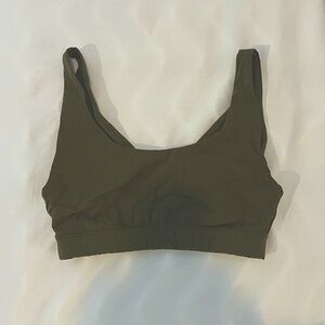Outdoor Voices St. Vincent Reversible Sports Bra Olive